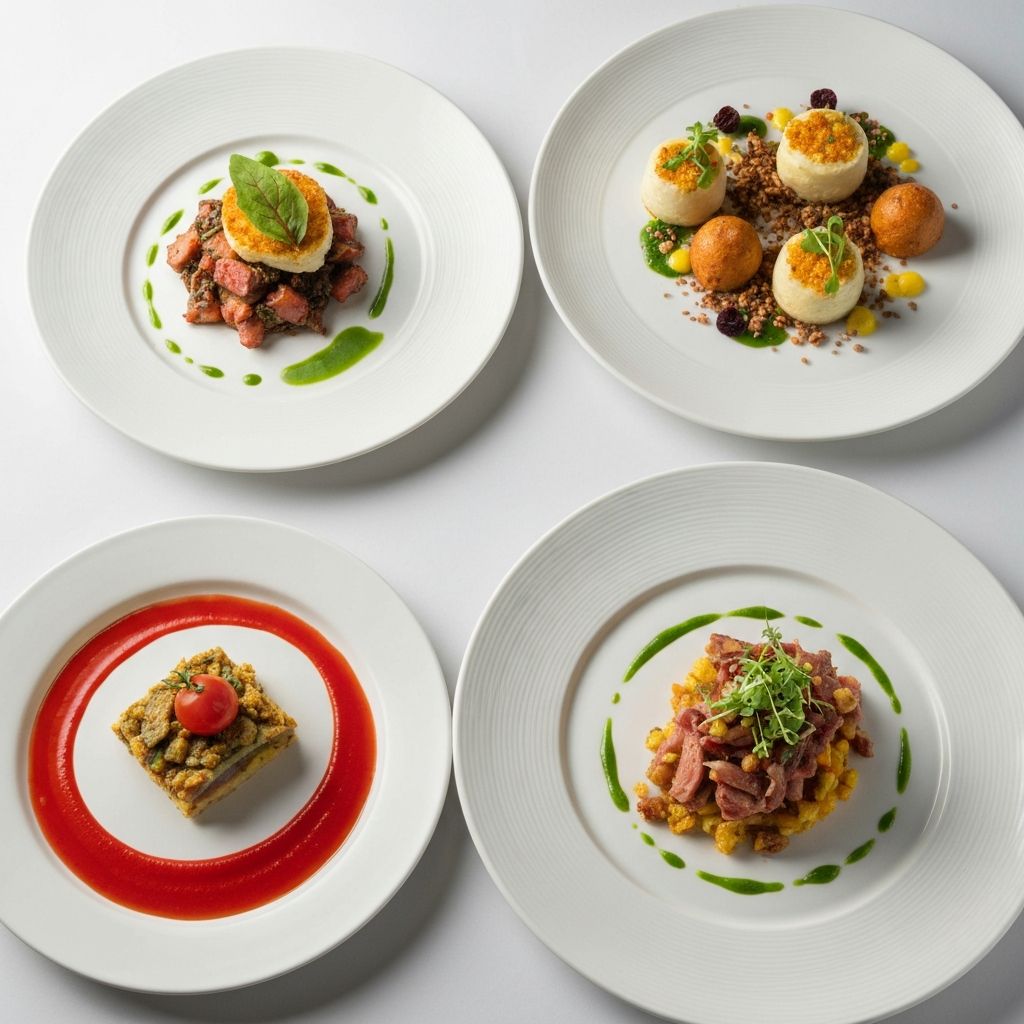 Hochwertige Essenszusammenstellung